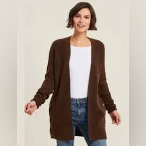 Fat Face FatFace Brown Cassie Edge To Edge Cardigan
